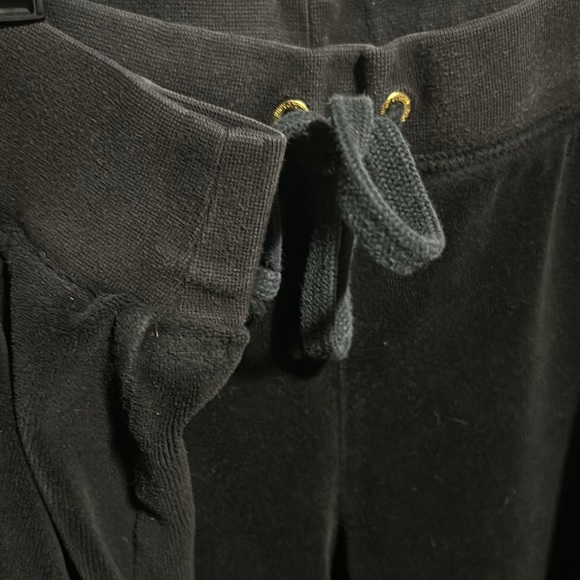 JUICY COUTURE blk velour jogging sweat pants S - Picture 2 of 10